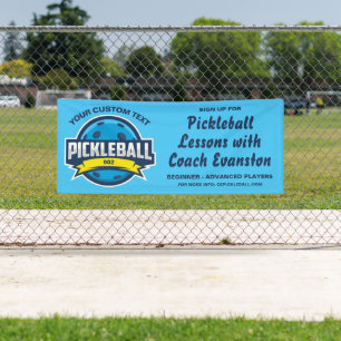 Banderoles Pickleball Club, Coach, Clinique de leçons de Pick