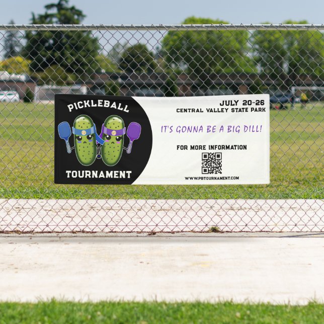 Banderoles Pickleball Tournament Dill Pickle Team Game Event (En situation)