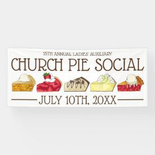 Banderoles Pie Social Pi Day Party Dessert Bake Vente Slice
