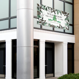 Banderoles Pinces Et Branches De Pins Rustiques