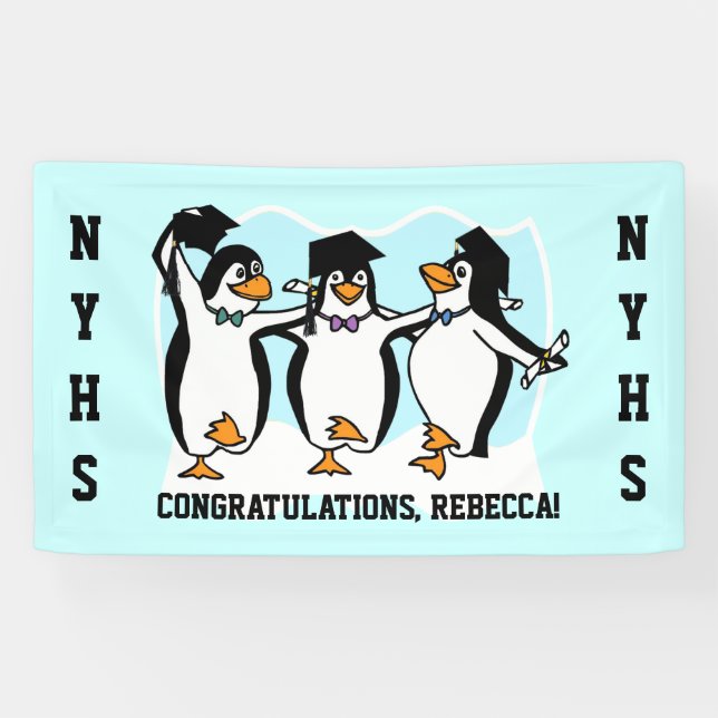 Banderoles Pingouins mignons (Horizontal)