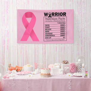 Banderoles Pink Ribbon Sensibilisation au sein Brave et fort