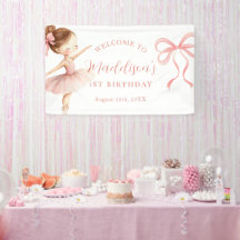 Pink Tutu Ballerina Ballet Dancer Girl Birthday