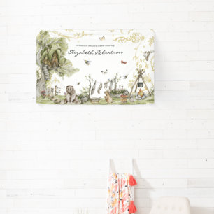 Banderoles Pique-nique de Woodland   Accueil Baby shower fore