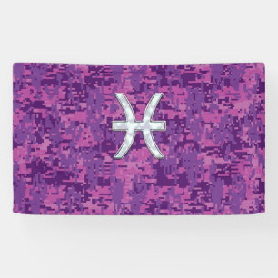 Banderoles Pisces Zodiac Connexion Fuchsia Camion numérique r