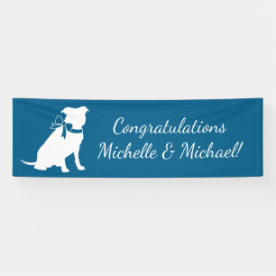 Banderoles Pit Bull Baby shower Pitbull Chien Blue Boy