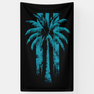Banderoles Plage Hawaïenne Été Vacances Tropicales Palmier
