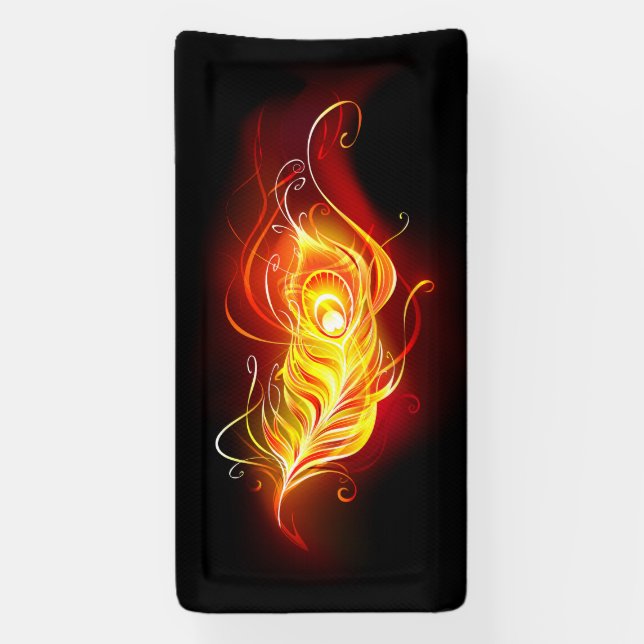 Banderoles Plumes de paquetage de feu (Verticale)
