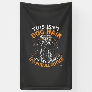 Banderoles Poils de chien Pitbull Paillettes Lunettes de sole