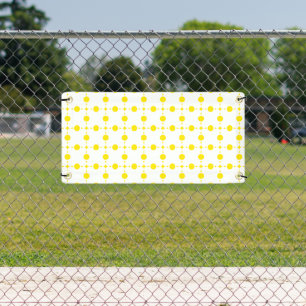 Banderoles Pois Jaunes, Motif Polka Dot, Points, Pots