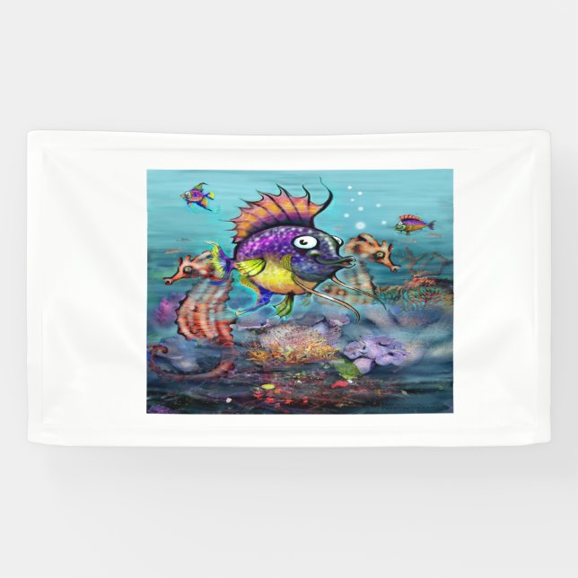 Banderoles Poissons d'arc-en-ciel (Horizontal)