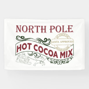 Banderoles Pôle Nord Hot Cocoa Mix fête de Noël