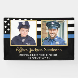 Banderoles Police Officier Academy Graduation Party 2 Photo