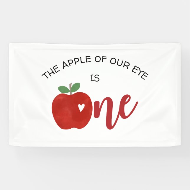 Banderoles Pomme de notre OEil premier anniversaire (Horizontal)