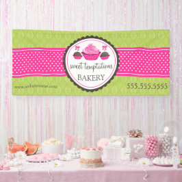 Banderoles Pop de gâteau et Cupcake vert rose