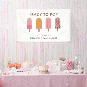 Banderoles Popsicles de bienvenue personnalisées pour Baby Sh