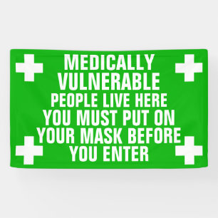 Banderoles Porter un masque médicalement vulnérable