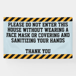 Banderoles Portez Un Masque, S'Il Vous Plaît