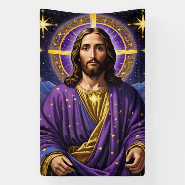 Banderoles Portrait de Noël de Jésus-Christ (Verticale)