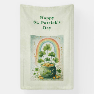 Banderoles Pot de l'or vintage et jour de la Saint-Patrick ar