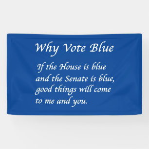Banderoles Pourquoi voter bleu en 2026