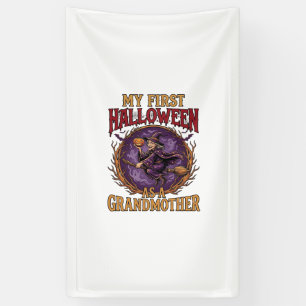 Banderoles Premier Halloween en tant que sorcière grand-mère