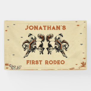 Banderoles Premier Rodéo Western Cowboy fête d'anniversaire