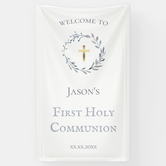 Banderoles Premier signe de communion (Vertical)