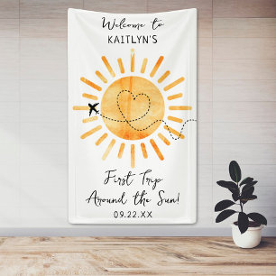 Banderoles Premier Voyage Autour Du Soleil 1Er Anniversaire B