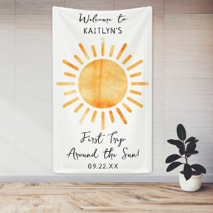 Banderoles Premier Voyage Autour Du Soleil 1Er Anniversaire B