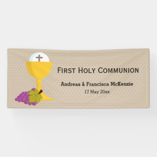 Banderoles Première Communion sainte * choisir la couleur arr