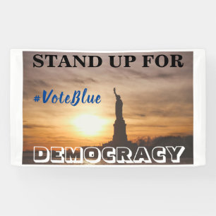 Banderoles PRENEZ LA DÉMOCRATIE #VoteBlue