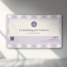 Présentation d'événement avec code QR en vichy de 