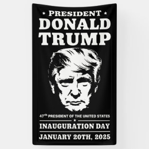 Banderoles Président 47 D J Trump Jour de l'investiture Jan 2