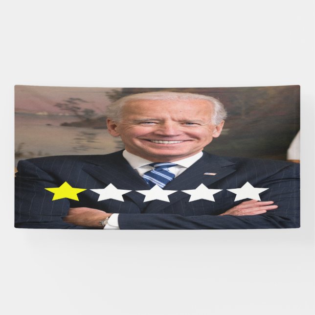 Banderoles Président Joe Biden Approbation (Horizontal)