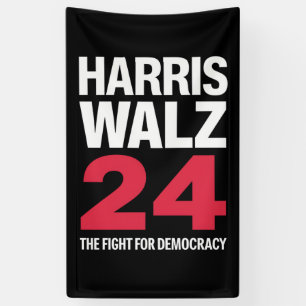 Banderoles Présidente Élue Kamala Harris & Tim Walz 2024