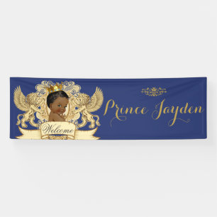 Banderoles Prince africain Royal Blue Gold Elegant