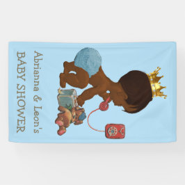 Banderoles Prince ethnique personnalisé sur le Baby shower té