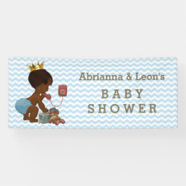 Banderoles Prince ethnique sur le téléphone Baby shower Chevr