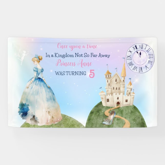 Banderoles Princess Birthday Kids (Horizontal)