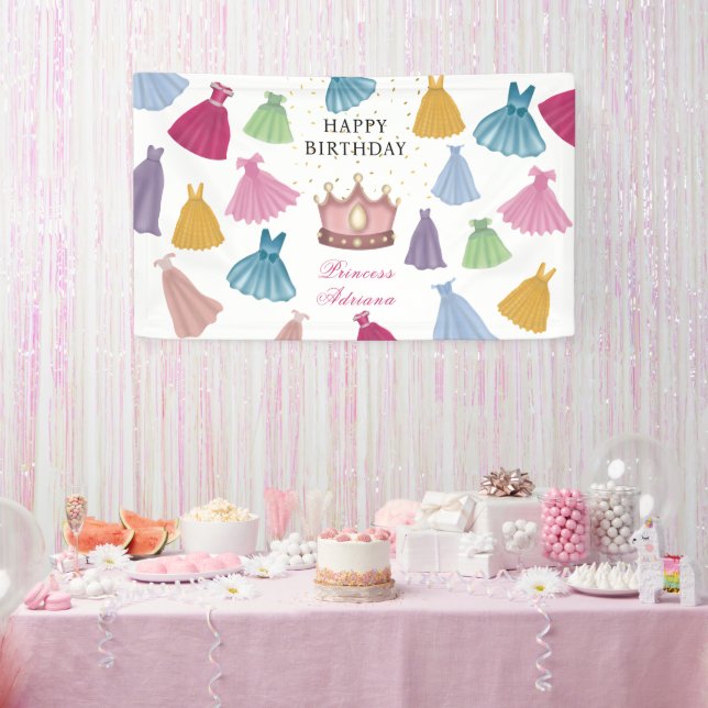 Banderoles Princess Dresses Fairytale Petite Fille Anniversai (Fête)