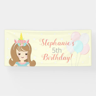 Banderoles Princesse Unicorn