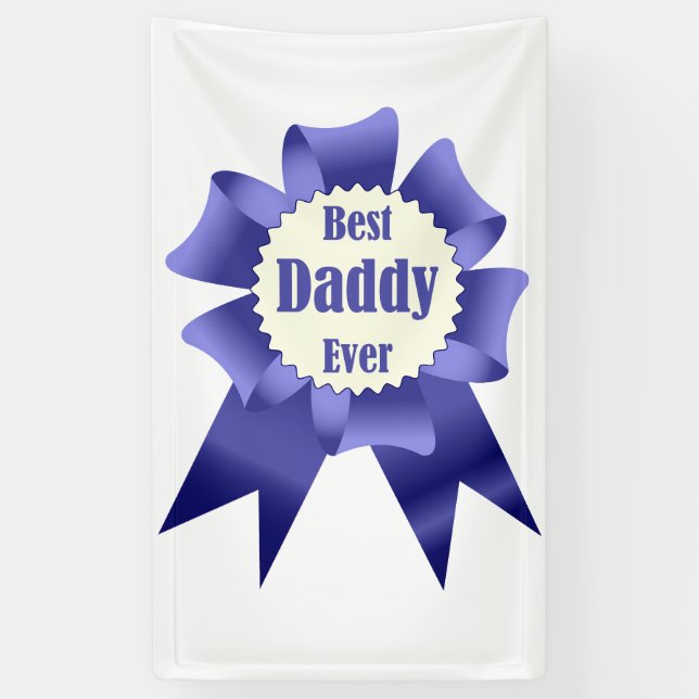 Banderoles Prix Best Daddy Ever pour le Père (Vertical)