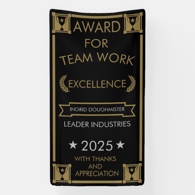 Banderoles Prix du personnel d'entreprise (Verticale)