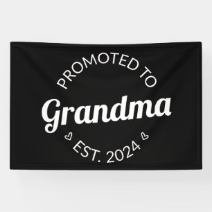 Banderoles Promu À Grand-Mère Est. 2024 I