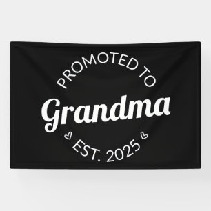 Banderoles Promu À Grand-Mère Est. 2025 I