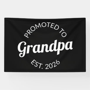 Banderoles Promu Grand-Père Estimé 2026 Je