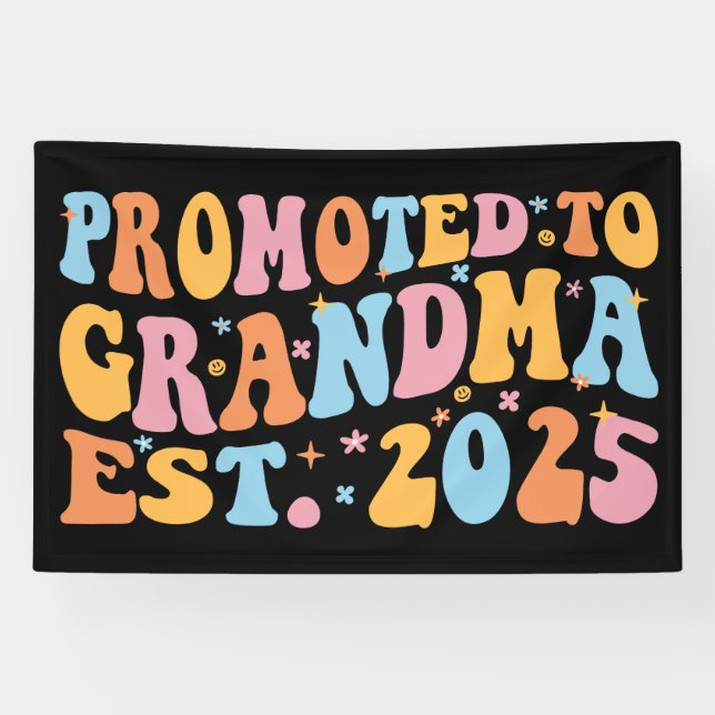 Banderoles Promue Grand-Mère Établie 2025 III (Horizontal)