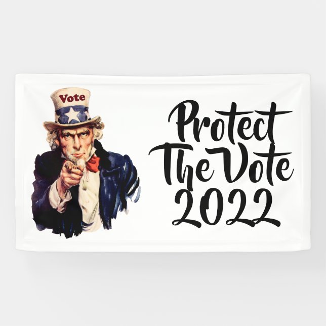 Banderoles Protéger Le Vote 2022 (Horizontal)