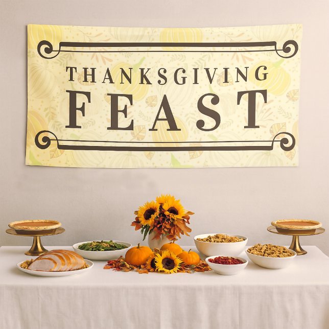 Banderoles Pumpkins Autumn Fall Harvest Pattern (Créateur téléchargé)